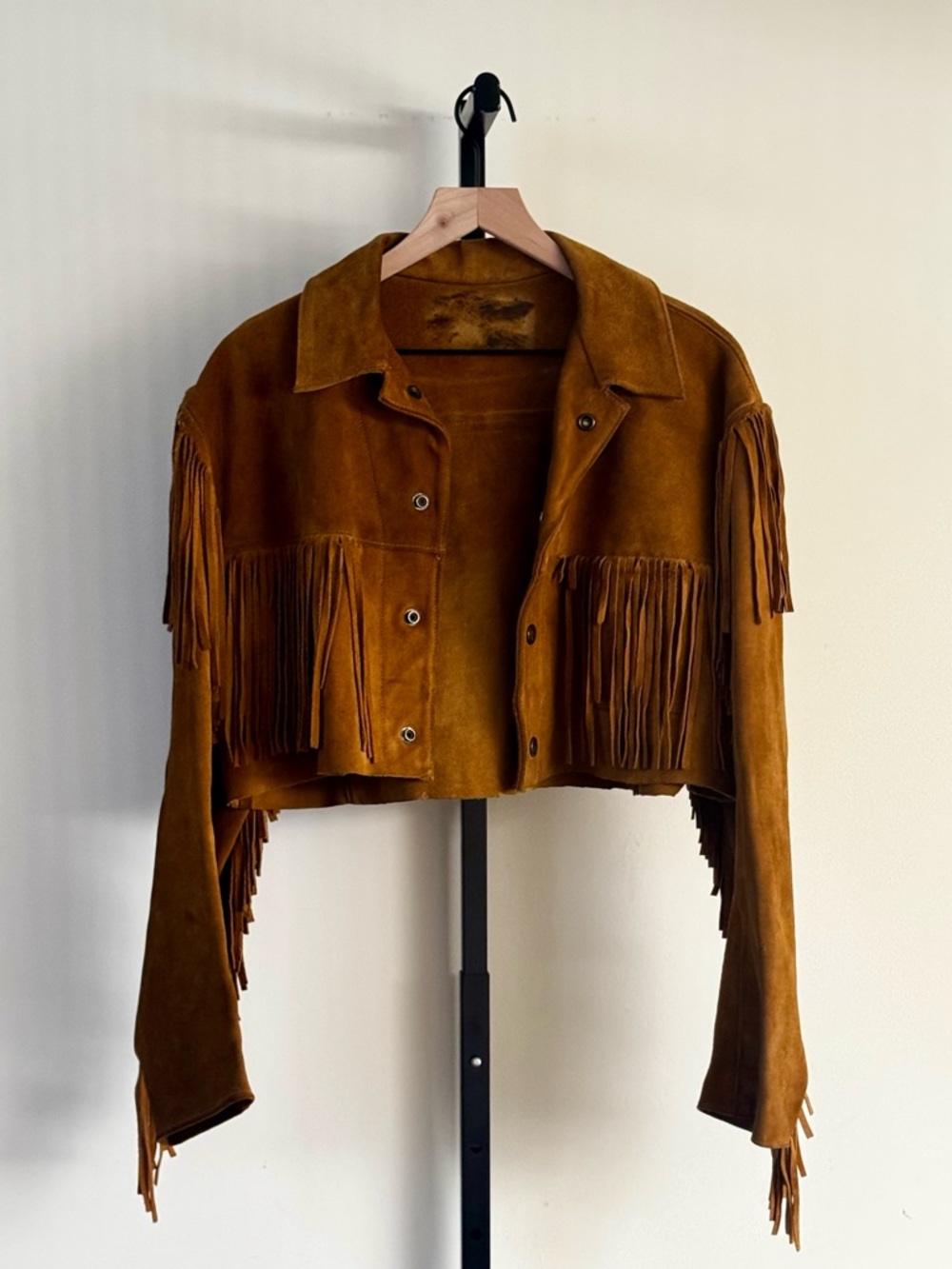 True Vintage 1960s Ibex of England Suede Fringe Jacket